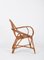 Fauteuil Mid-Century en Forme de Coquillage en Rotin et Bambou par Franco Albini, Italie, 1950s 6