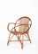 Mid-Century Italian Shell-Shaped Armchair in Rattan and Bamboo by Franco Albini, 1950s, Image 9