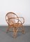 Fauteuil Mid-Century en Forme de Coquillage en Rotin et Bambou par Franco Albini, Italie, 1950s 2