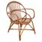 Mid-Century Italian Shell-Shaped Armchair in Rattan and Bamboo by Franco Albini, 1950s, Image 16