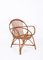 Italienischer Mid-Century Armlehnstuhl aus Rattan & Bambus von Franco Albini, 1950er 13