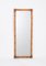 Mid-Century Italian Rectangular Mirror with Bamboo and Rattan Frame, 1970s, Image 13