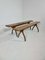 Brutalist Elm Benches, Set of 2, Image 1