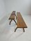 Brutalist Elm Benches, Set of 2, Image 5