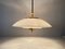 German Lux Pendant Lamp in Opaline Glass and Brass by Limburg, 1960s 4