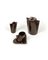 Italian Futurist Tea Set in Brown Ceramic by Enzo Bioli for Il Picchio, 1960s, Set of 15, Image 6