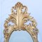 Espejo rococó italiano dorado con marco tallado vidrio oval, Imagen 5
