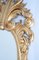 Italienischer Vergoldeter Rokoko Spiegel Geschnitzter Rahmen Ovales Glas 4