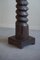 19th Century Italian Sculptural Carved Pedestal in Oak, 1890s, Image 5