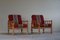 Mid-Century Modern Lounge Chairs in Oak by Henning Kjærnulf, 1960s, Set of 2 3