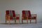 Mid-Century Modern Lounge Chairs in Oak by Henning Kjærnulf, 1960s, Set of 2, Image 3