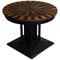 Art Deco Danish Round Coffee Table with Insteria, 1930s, Image 1