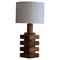 Modern Swedish Sculptural Table Lamp in Pine, 1960s, Image 1