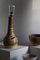 Lampada da tavolo brutalista Mid-Century in ceramica marrone, Danimarca, anni '60, Immagine 5
