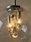 Lámpara colgante era espacial grande de vidrio de Doria Leuchten, años 70, Imagen 8