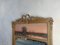 Antique Louis XIV Gold Trumeau Mirror with Oil Painting 4