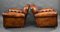 Antique Leather Club Chairs, 1920s, Set of 2 3