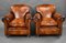 Antique Leather Club Chairs, 1920s, Set of 2, Image 2