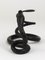 Austrian Snake Sculpture in Hand Forged Iron in the style of Edgar Brandt, 1920s 8