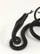 Austrian Snake Sculpture in Hand Forged Iron in the style of Edgar Brandt, 1920s 19