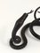 Austrian Snake Sculpture in Hand Forged Iron in the style of Edgar Brandt, 1920s, Image 19