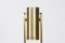Lámpara de pie de trombón danesa vintage de latón de Jo Hammerborg para Fog & Mørup, años 70, Imagen 6