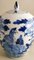 Chinesisches Ingwergefäß aus Porzellan mit kobaltblauem Deckel, 1862 4