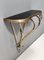 Vintage Italian Wall Mounted Console Table in Brass, 1950s 8
