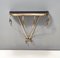 Vintage Italian Wall Mounted Console Table in Brass, 1950s 6