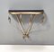 Vintage Italian Wall Mounted Console Table in Brass, 1950s, Image 6