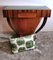 Art Deco Console Table with Green Glass Top, 1950, Image 16