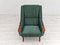 Danish Velvet-Corduroy & Teak Armchair from Rolschau Møbler, 1970s 16