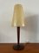 Vintage Dutch Table Lamp in Fiberglass and Wood from Philips 2