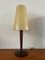 Vintage Dutch Table Lamp in Fiberglass and Wood from Philips, Image 2