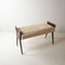 Bench in Walnut with Velvet Seat in the style of Ico Parisi, 1950s, Image 4