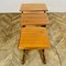 Tavolini ad incastro vintage in teak, anni '70, set di 3, Immagine 9