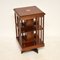 Antique Edwardian Inlaid Mahogany Revolving Bookcase, 1890s 3