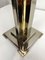 Large Skyscrape Style Table Lamp in Brass and Chrome, 1970s 5