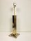 Large Skyscrape Style Table Lamp in Brass and Chrome, 1970s 3