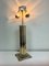 Large Skyscrape Style Table Lamp in Brass and Chrome, 1970s 12