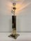 Large Skyscrape Style Table Lamp in Brass and Chrome, 1970s 4