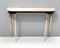 Vintage Ebonized Beech Console Table with Portuguese Pink Marble Top, 1960s 5