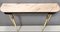 Vintage Ebonized Beech Console Table with Portuguese Pink Marble Top, 1960s, Image 7