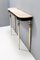 Vintage Ebonized Beech Console Table with Portuguese Pink Marble Top, 1960s, Image 6