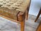 Vintage Dining Chairs in Beech & Woven Rope, 1950s, Set of 4 15