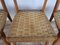 Vintage Dining Chairs in Beech & Woven Rope, 1950s, Set of 4 13