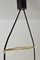 Mid-Century Italian Pendant Light with Double Glasses and Brass Holder from Stilnovo, 1970s, Image 7