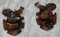 Antique Black Forest Trophy Wall Plaques, 1800s, Set of 2 1