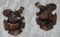 Antique Black Forest Trophy Wall Plaques, 1800s, Set of 2 2
