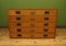 Antique Pine Plan Chest with Military Campaign Brass Handles, Image 1